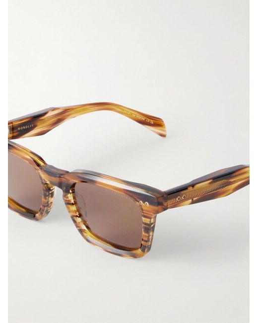 Dita Eyewear Brown Monolix Square-Frame Acetate Sunglasses for men