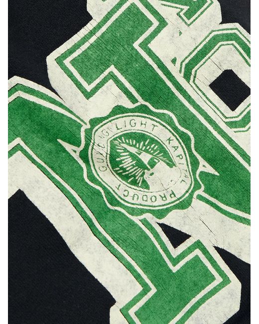 Kapital N.TRY gerade geschnittene Jogginghose aus Baumwoll-Jersey mit Print in Blue für Herren