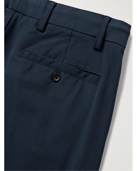 James Perse Blue Golf Slim-Fit Stretch Cotton-Blend Trousers for men