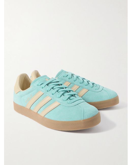 Adidas Originals Blue Gazelle 85 Leather-trimmed Suede Sneakers for men