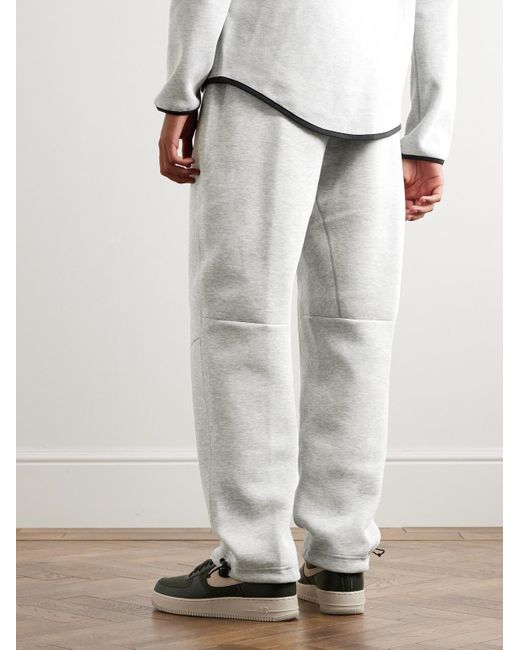 Nike Sportswear Club Straight-leg Logo-print Cotton-blend Jersey Sweatpants  in White for Men | Lyst UK