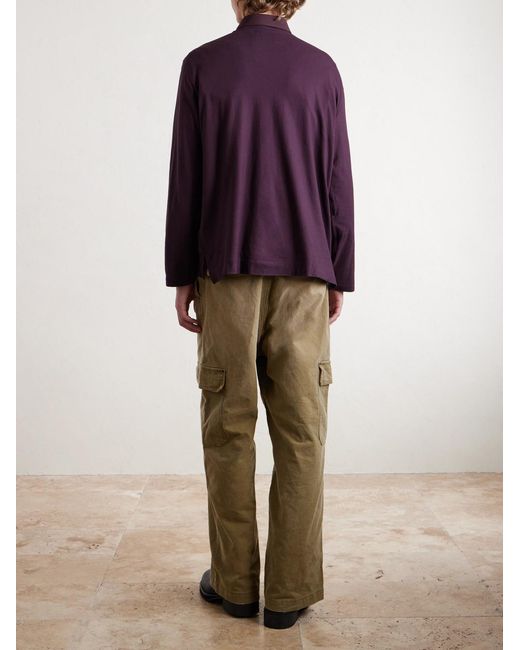 Our Legacy Purple Box Cotton-Jersey T-Shirt for men