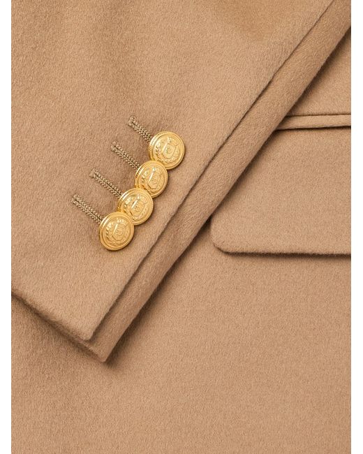 Lardini Natural Double-Breasted Virgin Wool Blazer for men