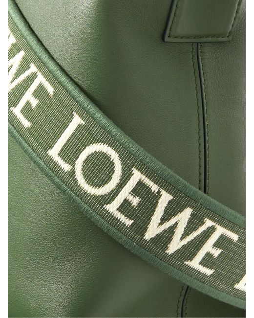 Loewe Green Small Cubi Leather Messenger Bag for men