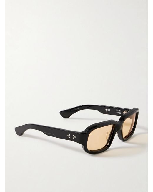 Jacques Marie Mage Black Nakahira Square-frame Acetate Sunglasses for men