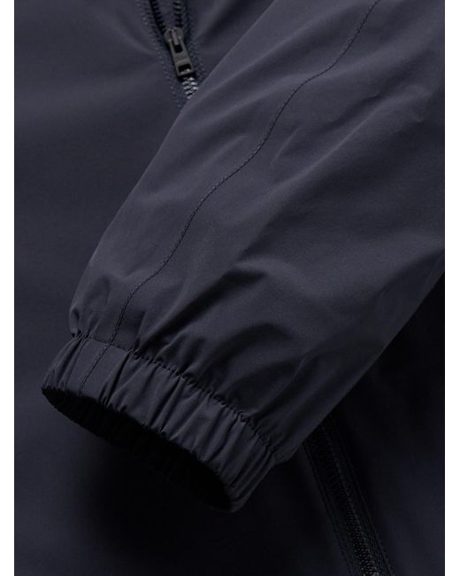 Herno Blue Hooded Shell Jacket for men