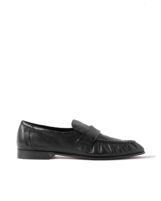 The Row Leather Loafers in Black for Men | Lyst