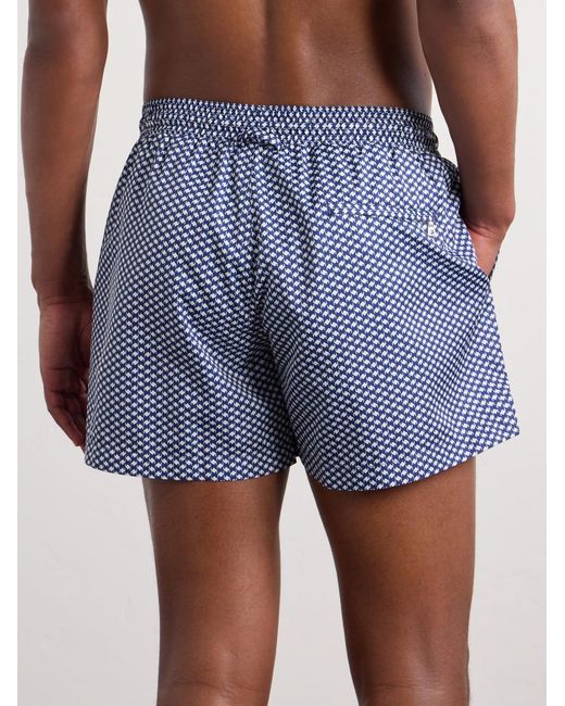 Orlebar Brown Blue Jack Ii Straight-Leg Mid-Length Printed Swim Shorts for men