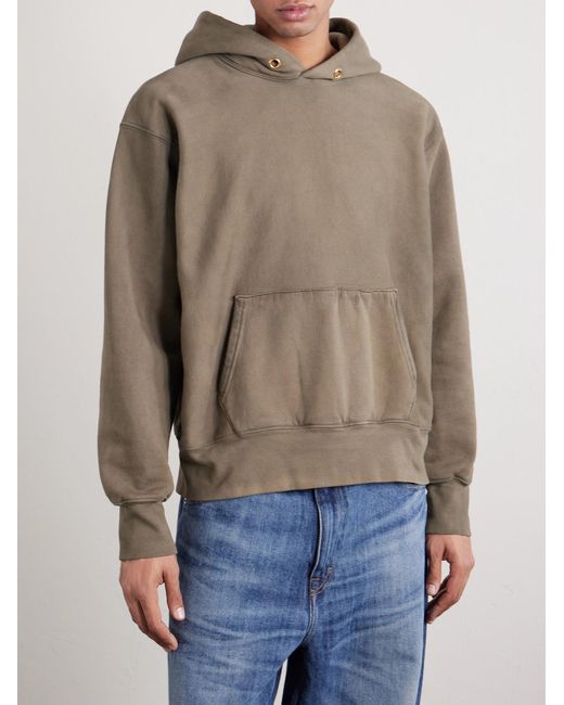 Les Tien Natural Heavyweight Structured-Fleece Cotton-Jersey Hoodie for men