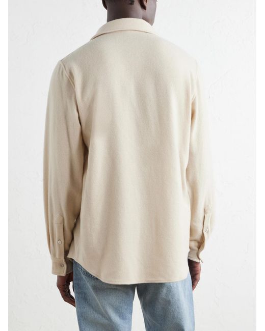 God's True Cashmere Natural Cashmere Shirt for men