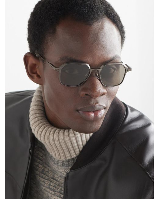 Occhiali Da Sole Polarizzati di Zegna in Gray da Uomo