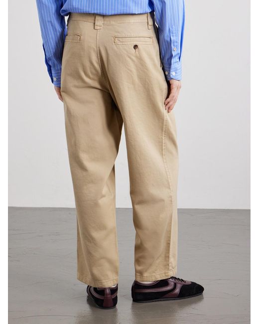 Corridor NYC Natural Wide-Leg Cotton-Twill Trousers for men