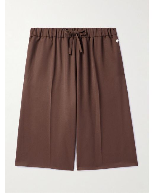 Shorts A Gamba Dritta Con Coulisse di Simone Rocha in Brown da Uomo
