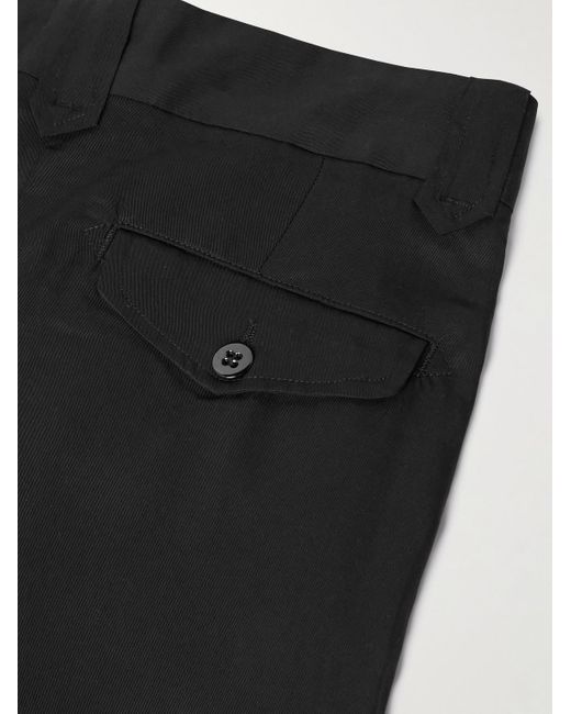 Monitaly Black Straight-leg Lyocell Trousers for men