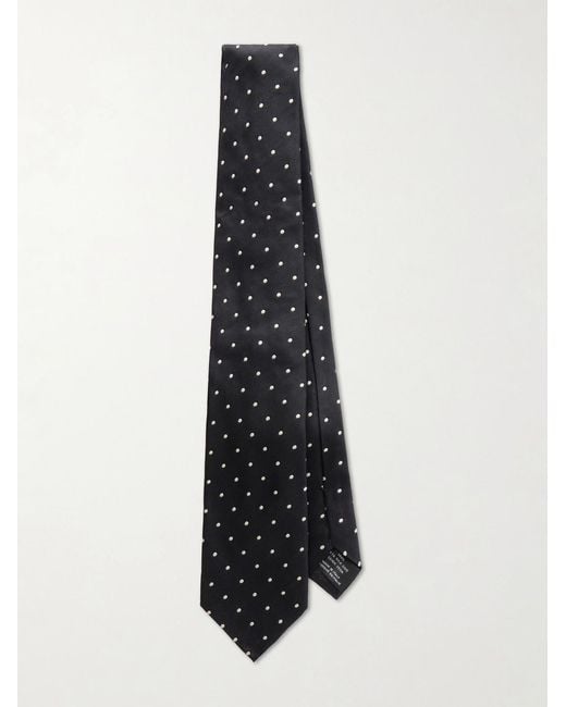Tom Ford White 8Cm Polka Dot Silk Tie for men