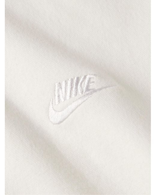 Nike Natural Sportswear Club Logo-embroidered Cotton-blend Tech Fleece Sweatshirt for men