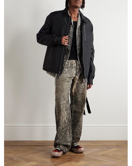 Rick Owens Black Padded Shell Jacket for men