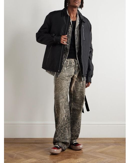 Rick Owens Black Padded Shell Jacket for men
