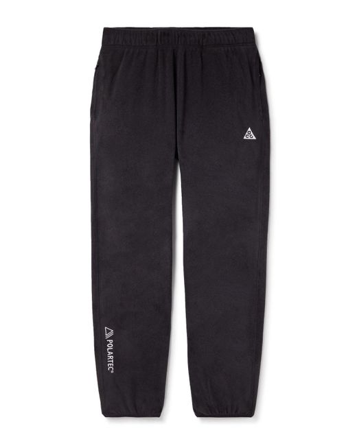 Nike Blue Acg Wolf Tree Straight-leg Logo-embroidered Polartec® Fleece Sweatpants for men