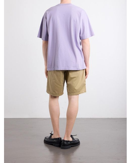 Neighborhood Purple Logo-Print Cotton-Jersey T-Shirt for men
