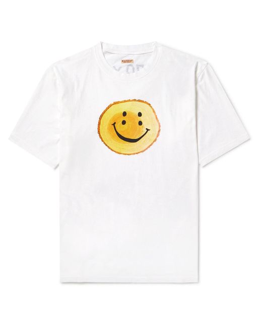 Kapital White Rainbow Trunky Logo-print Cotton-jersey T-shirt for men