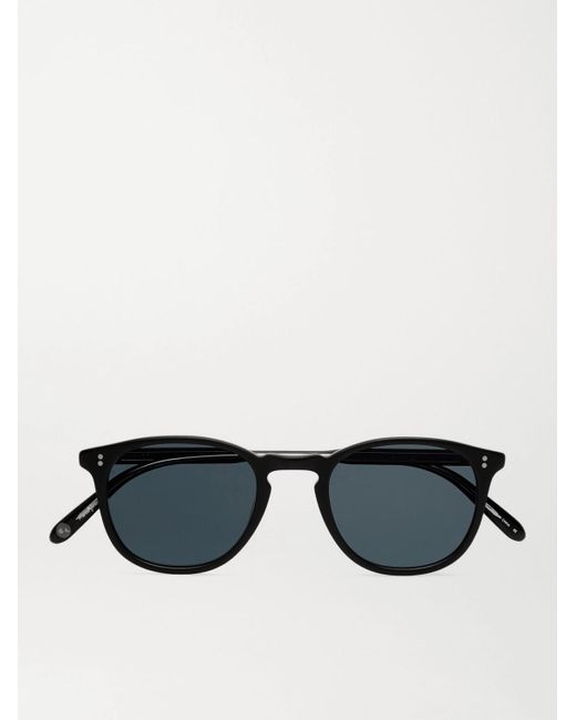 Garrett Leight Gray Kinney 47 Round-frame Acetate Sunglasses for men