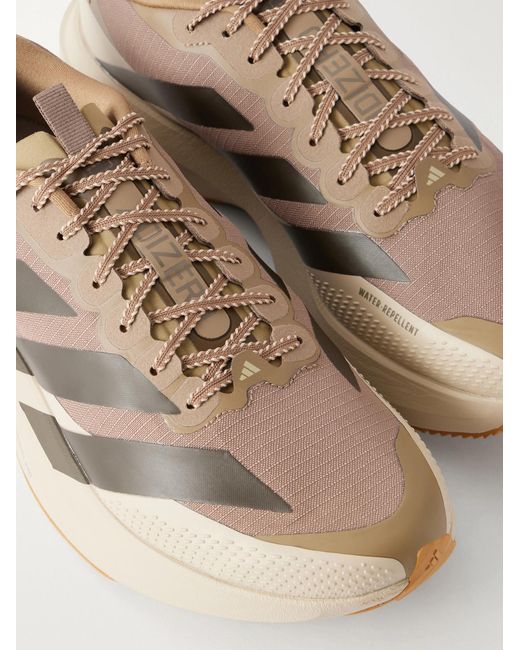 Adidas Originals Natural Adizero Evo Sl Striped Running Sneakers for men