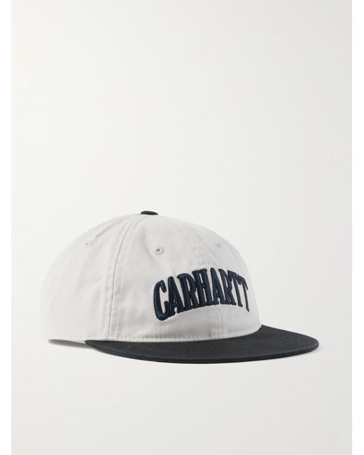 Carhartt White Preston Logo-embroidered Cotton-twill Baseball Cap for men