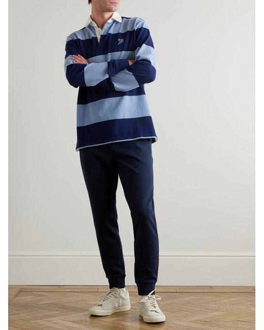 Polo Ralph Lauren Blue Slim-Fit Tapered Jersey Sweatpants for men