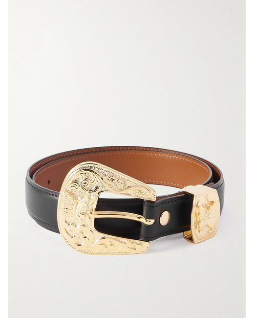 Needles Brown Papillon 2.5Cm Leather Belt for men