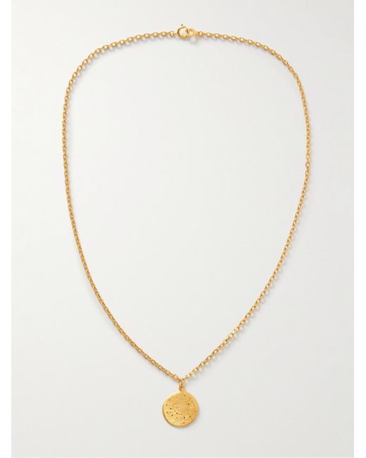 Mikia Natural Polaris-Plated Diamond Pendant Necklace for men