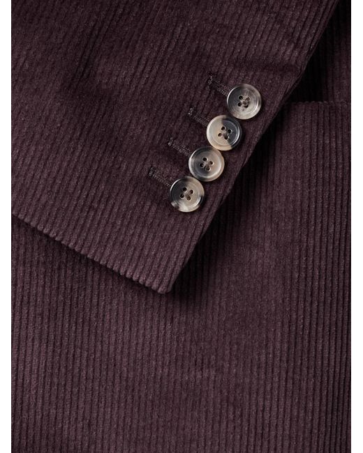 Giacca in velluto a coste di misto cotone di Paul Smith in Purple da Uomo