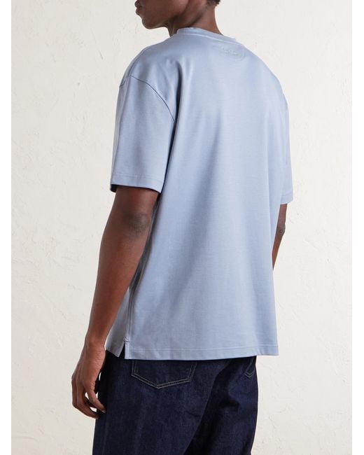 Loro Piana Blue Ray Cotton-jersey T-shirt for men