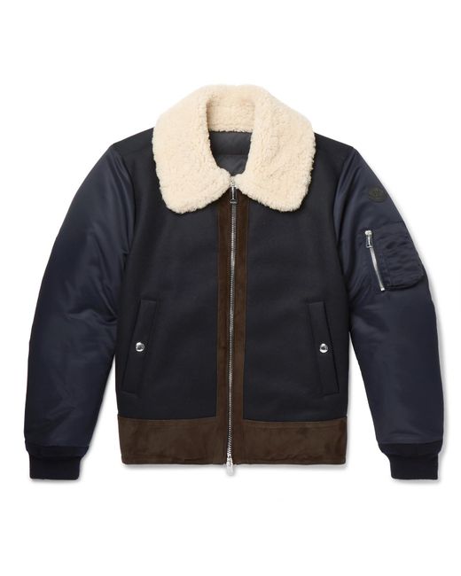 moncler shearling jacket