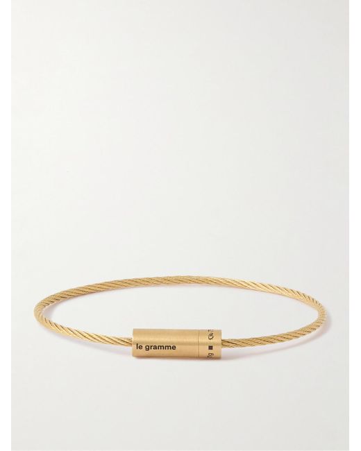 Le Gramme Natural 11g Brushed 18-karat Gold Bracelet for men