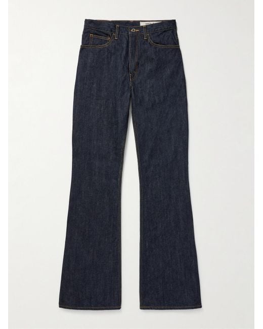 Kapital Blue Slim-Fit Flared Jeans for men