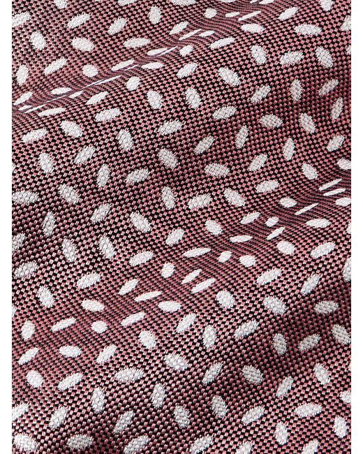 Canali Pink 8cm Silk-jacquard Tie for men