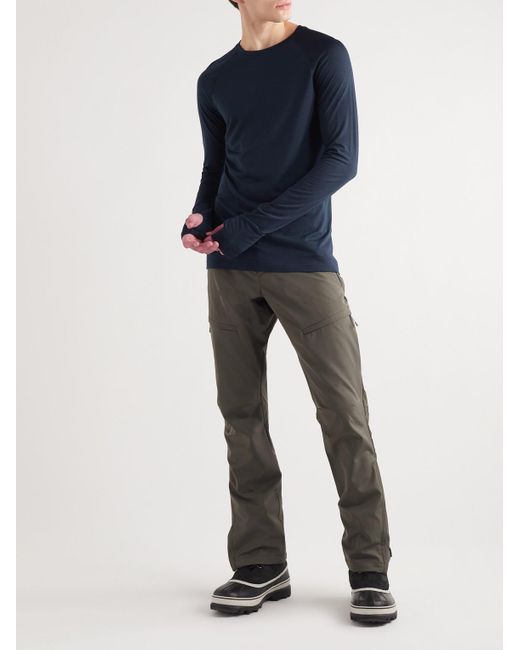 houdini Blue Desoli Merino Wool Base Layer for men