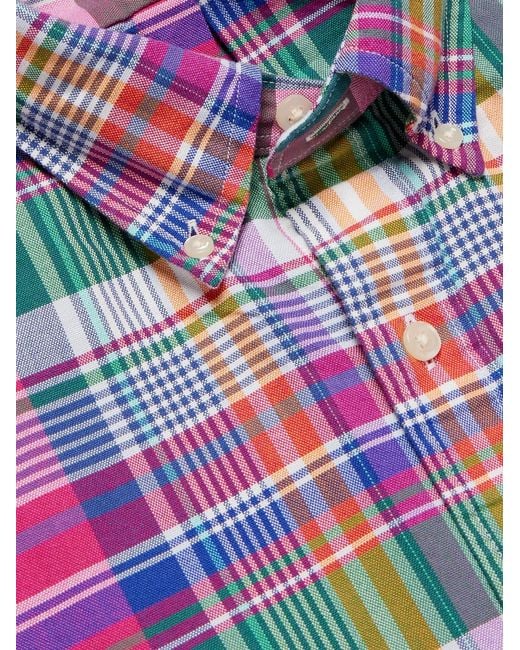 Polo Ralph Lauren Multicolor Logo-embroidered Checked Cotton-flannel Shirt for men