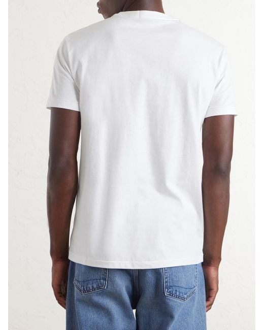 Polo Ralph Lauren White Logo-Print Cotton-Jersey T-Shirt for men