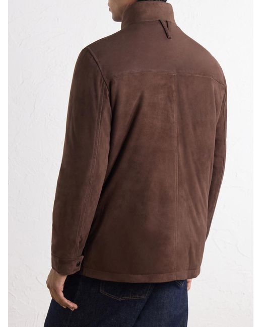 Valstar Brown Brera Suede Jacket for men
