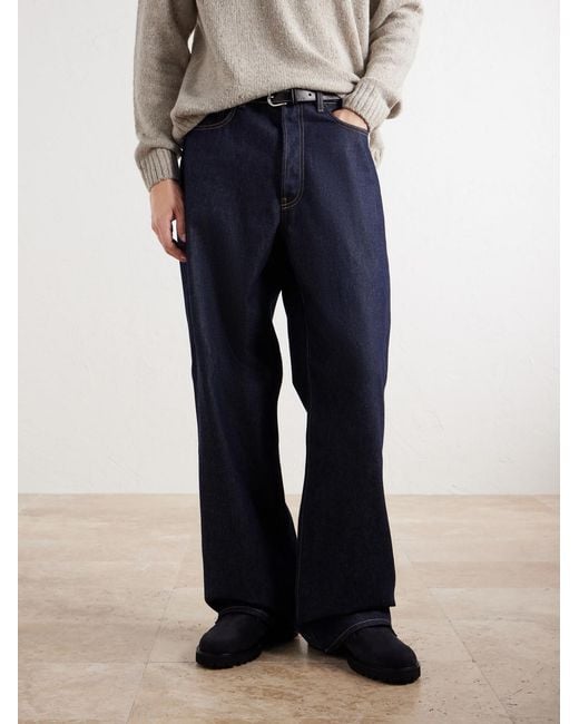 Mr P. Blue Suede Desert Boots for men