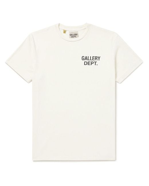 GALLERY DEPT. Natural Logo-print Cotton-jersey T-shirt for men