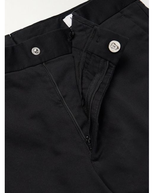 NN07 Black Theo Slim-Fit Organic Cotton-Blend Chinos for men