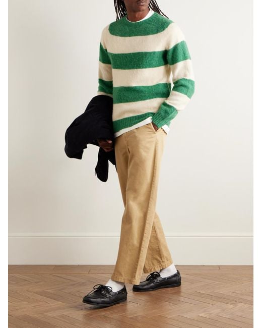 Him Pullover di Drake's in Green da Uomo