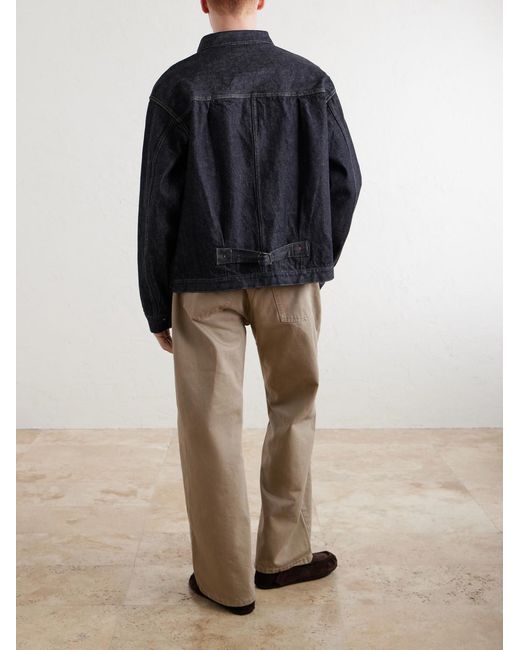 A.PRESSE Blue Denim Jacket for men