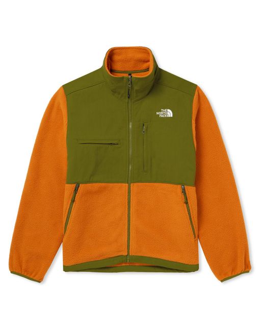The North Face Yellow Denali Logo-embroidered Ripstop-trimmed Recycled-fleece Jacket for men