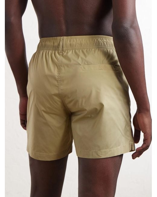 Frescobol Carioca Natural Salvador Straight-leg Mid-length Recycled Swim Shorts for men