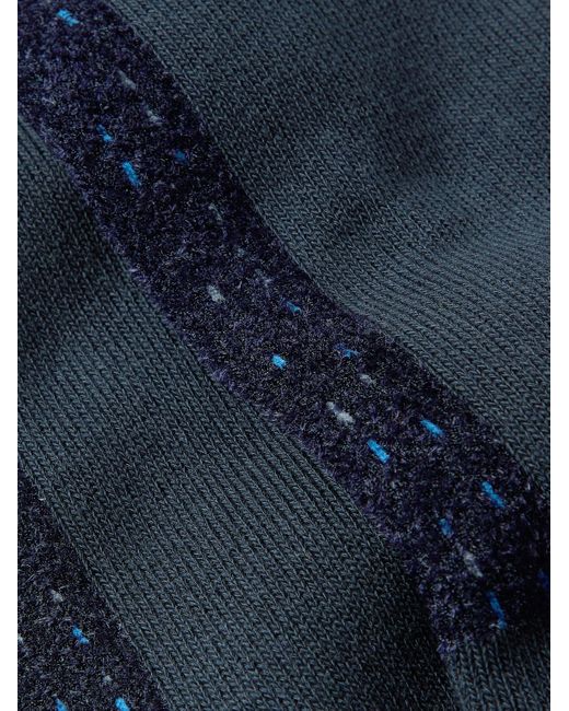 Calze in misto cotone con finiture in pile di Blue Blue Japan in Blue da Uomo