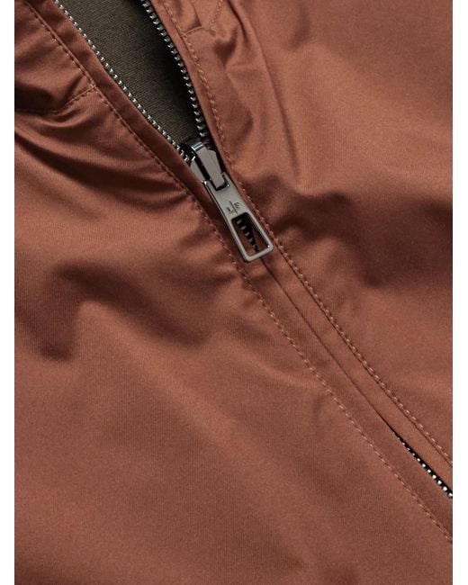 Loro Piana Brown Slim-Fit Reversible Storm System Shell And Super Wish Virgin Wool Gilet for men